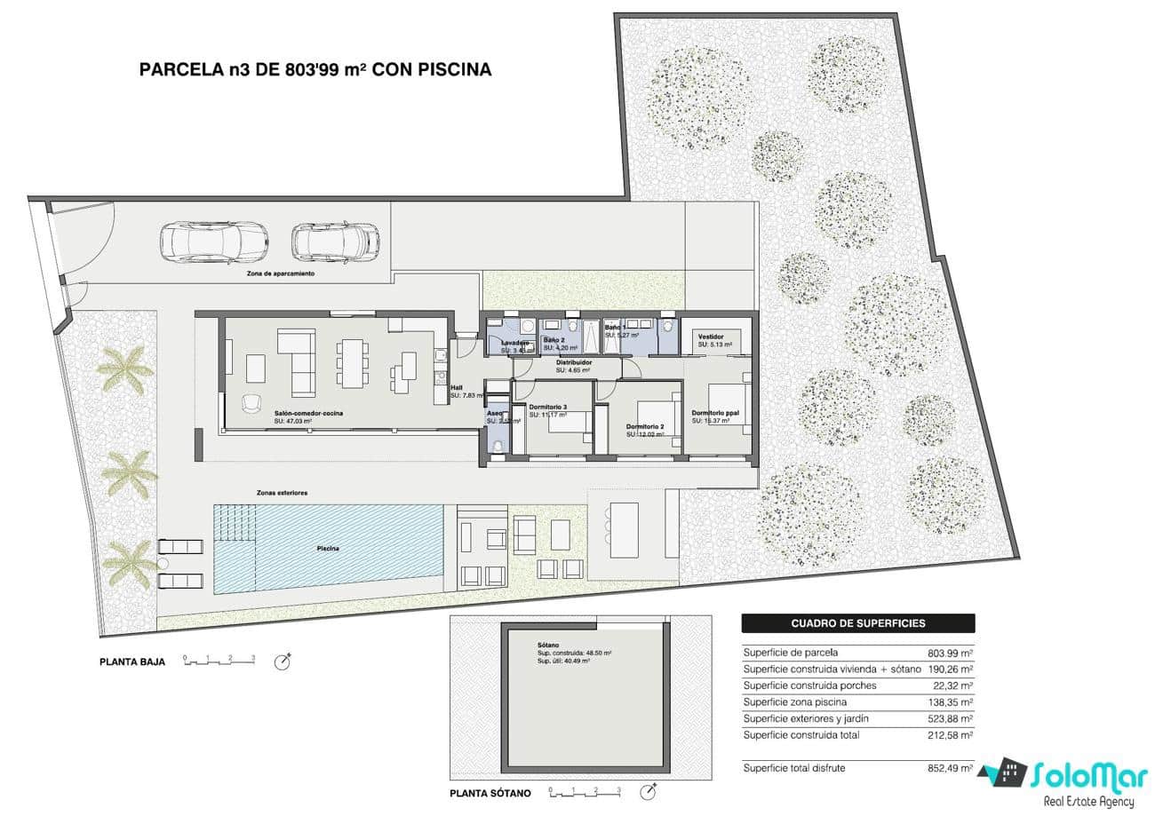 3 camera da letto Villa in vendita in Pilar de la Horadada con piscina garage - 775.000 € (Rif: 8123301)