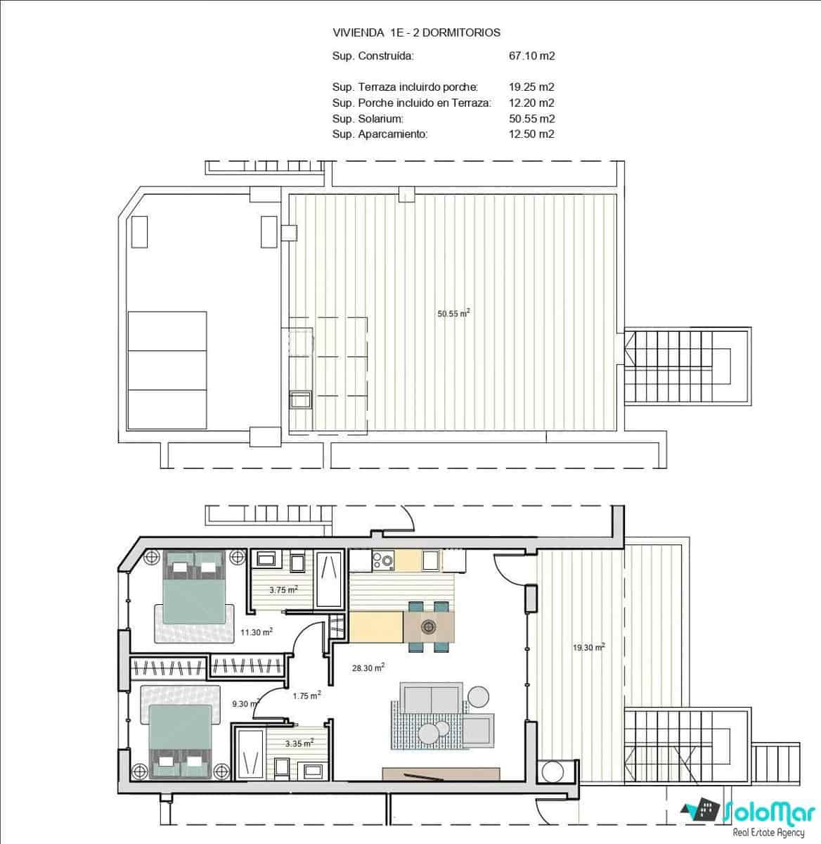 2 slaapkamer Appartement te koop in Roldan met zwembad - € 233.000 (Ref: 8221571)