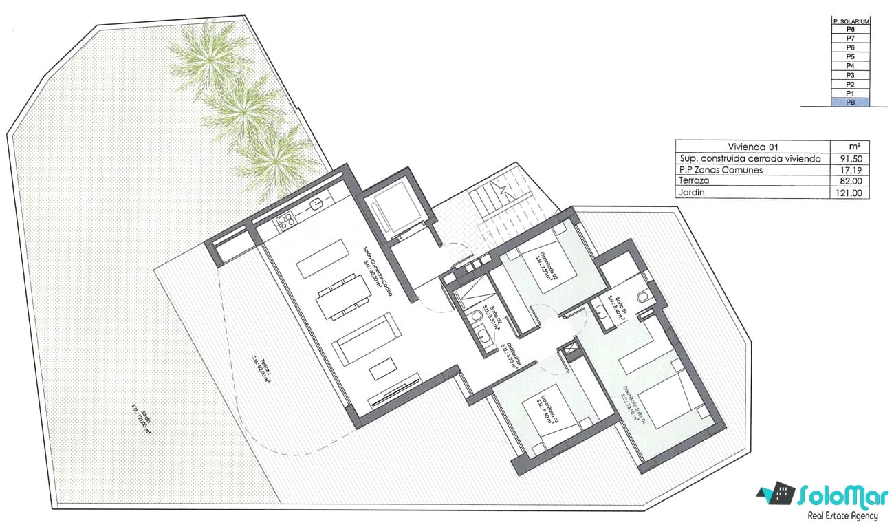 3 soveværelse Lejlighed til salg i Guardamar del Segura med swimmingpool - € 386.000 (Ref: 8223906)