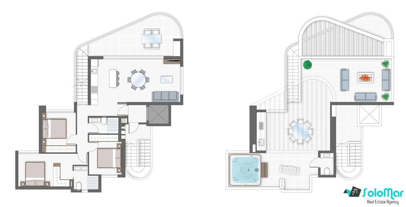 3 camera da letto Attico in vendita in Guardamar del Segura con piscina - 750.000 € (Rif: 8227227)