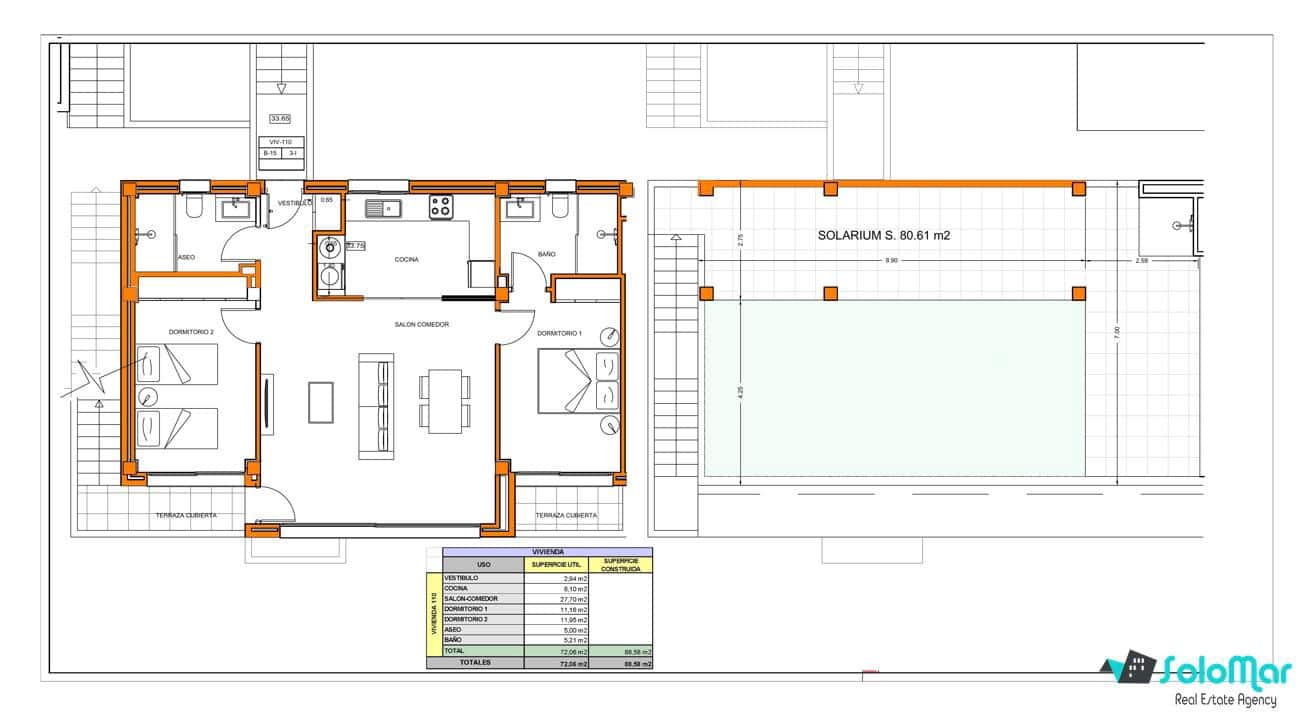 3 bedroom Apartment for sale in Xeresa with pool - € 275,000 (Ref: 8378325)