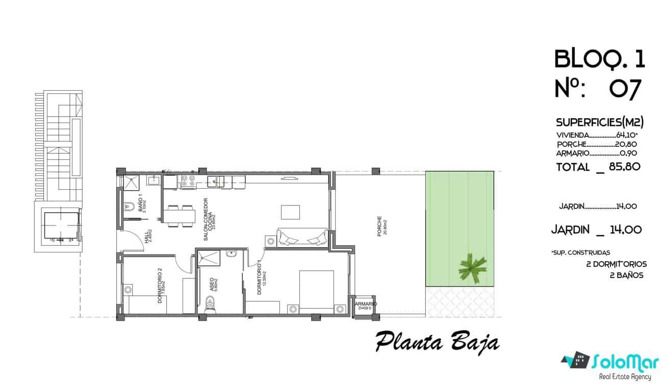Apartamento de 2 habitaciones en El Raso en venta con piscina - 223.000 € (Ref: 8389775)