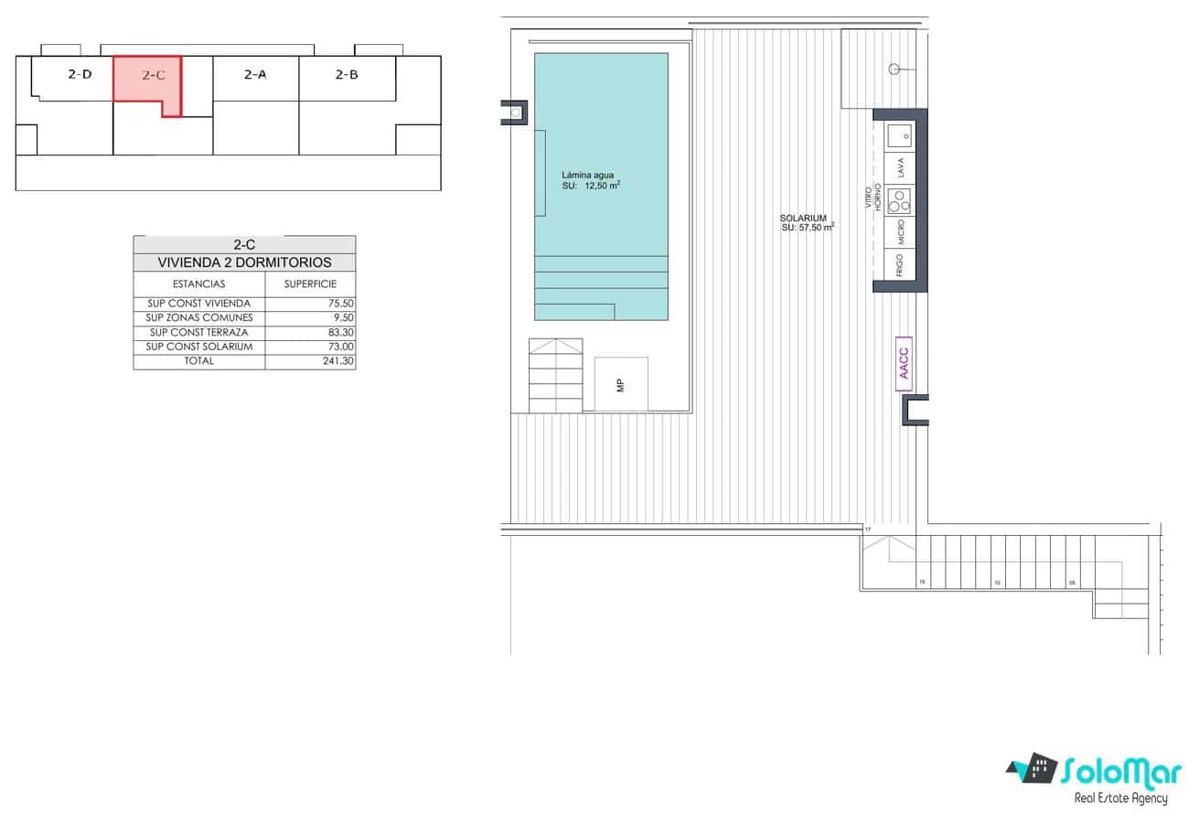 2 bedroom Penthouse for sale in Benijofar with pool - € 441,000 (Ref: 8583494)