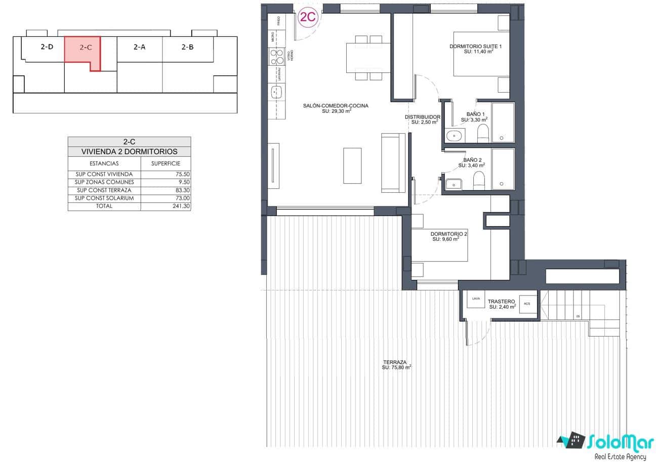 2 bedroom Penthouse for sale in Benijofar with pool - € 441,000 (Ref: 8583494)