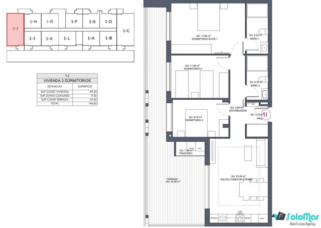 3 makuuhuone Huoneisto myytävänä paikassa Benijófar - 354 000 € (Ref: 8583495)