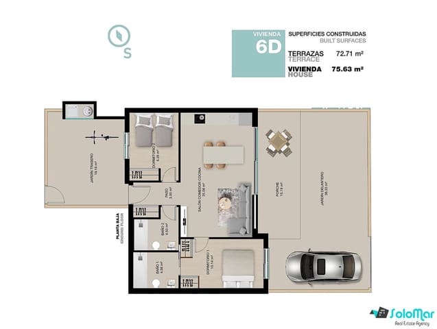 2 chambre Appartement à vendre à Torre de la Horadada, Pilar de la Horadada avec piscine - 375 000 € (Ref: 8615509)