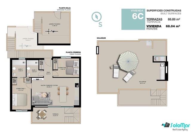 2 camera da letto Appartamento in vendita in Torre de la Horadada, Pilar de la Horadada con piscina - 385.000 € (Rif: 8617090)