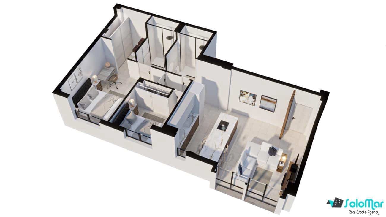 2 chambre Appartement à vendre à Lo Pagan avec piscine - 244 950 € (Ref: 8619429)