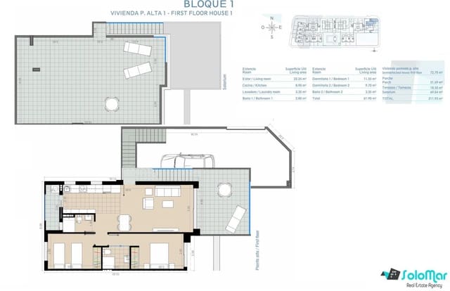 2 soveværelse Bungalow til salg i Torre de la Horadada, Pilar de la Horadada med swimmingpool - € 374.900 (Ref: 8629771)