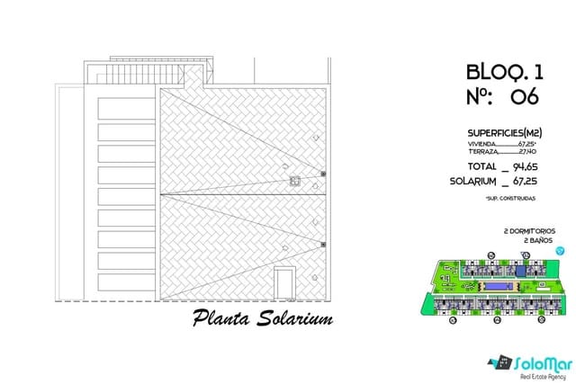 2 chambre Penthouse à vendre à Algorfa avec piscine - 280 000 € (Ref: 8684292)