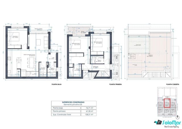 3 bedroom Villa for sale in Benijófar with pool - € 449,000 (Ref: 8695847)
