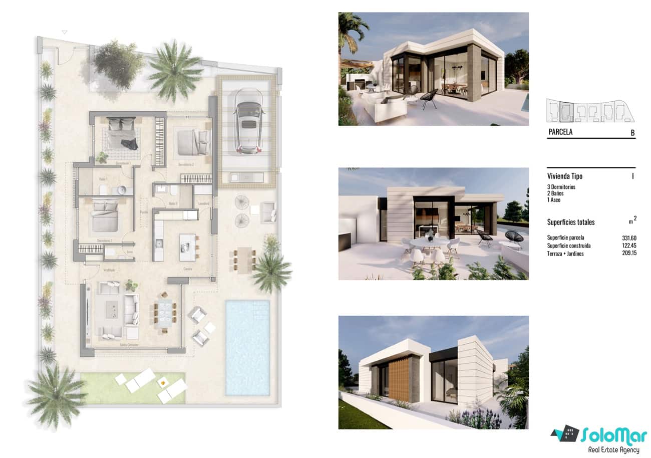 3 bedroom Villa for sale in Pilar de la Horadada with pool - € 535,000 (Ref: 8710082)