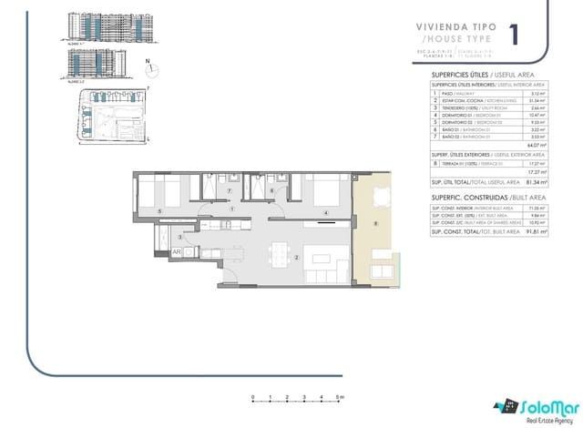 2 slaapkamer Appartement te koop in Punta Prima, Torrevieja met zwembad - € 334.000 (Ref: 8728639)