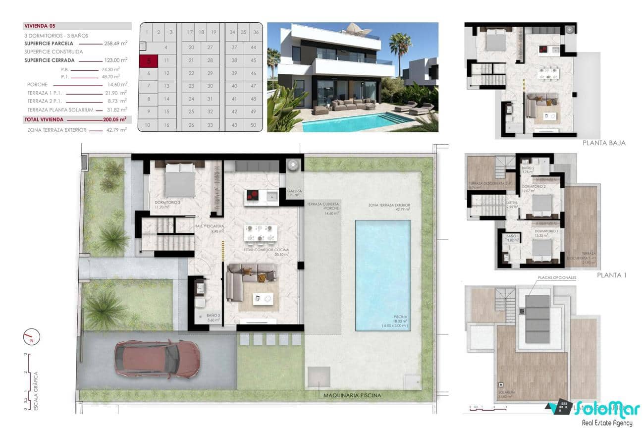 3 quarto Moradia para venda em Ciudad Quesada com piscina - 555 000 € (Ref: 8742783)