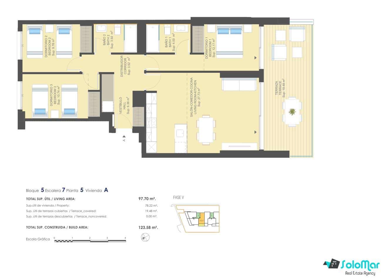 3 sypialnia Apartament na sprzedaż w Dehesa de Campoamor z basenem - 351 600 € (Ref: 8744355)