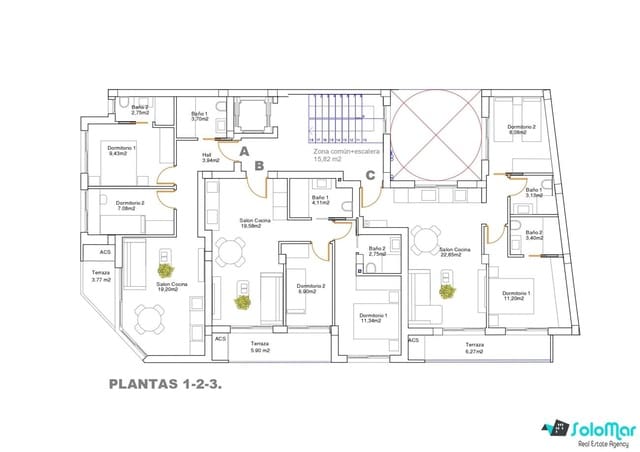 2 slaapkamer Appartement te koop in Zona Pueblo, Guardamar del Segura - € 224.500 (Ref: 8744356)