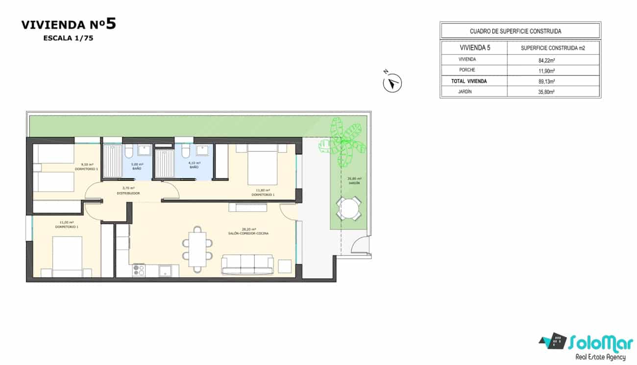 3 bedroom Apartment for sale in Pilar de la Horadada with pool - € 259,500 (Ref: 8765816)