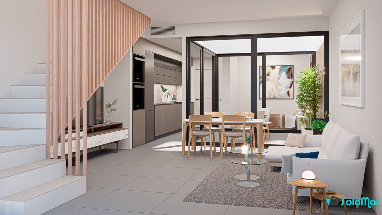 3 quarto Casa em Banda para venda em San Pedro del Pinatar com piscina - 305 000 € (Ref: 8769295)