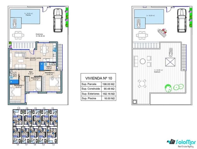 3 slaapkamer Villa te koop in Torre-Pacheco met zwembad - € 319.900 (Ref: 8772803)