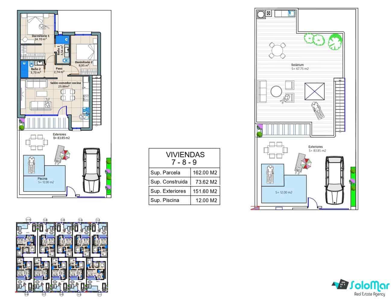 2 bedroom Villa for sale in Torre-Pacheco with pool - € 279,900 (Ref: 8772804)