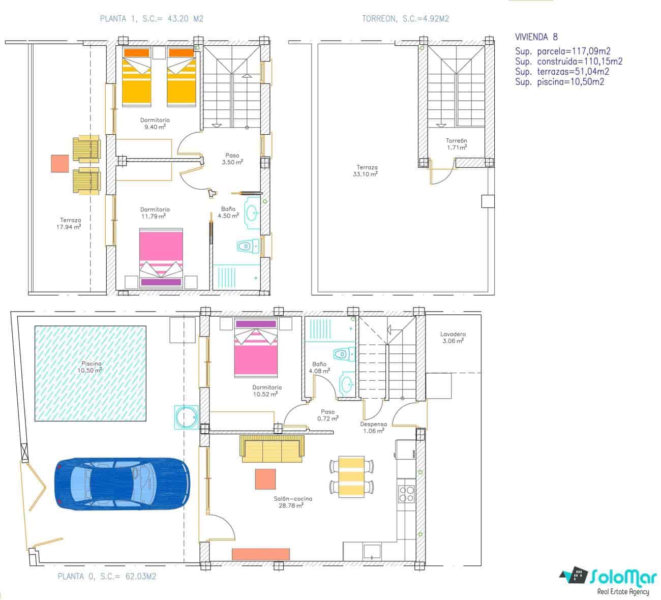 3 sypialnia Dom na sprzedaż w Avileses z basenem - 269 000 € (Ref: 8774728)