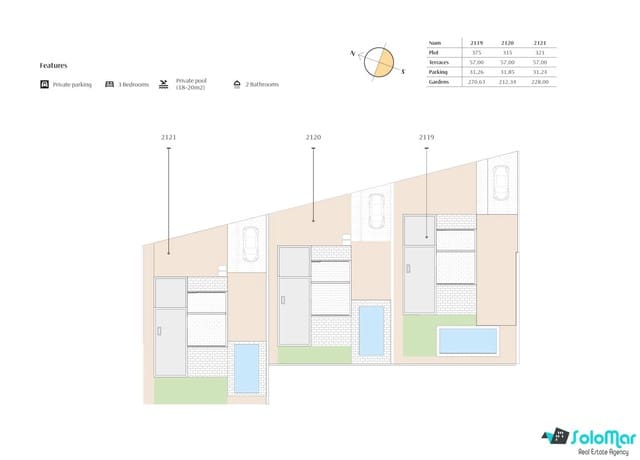 Chalet de 3 habitaciones en Algorfa en venta con piscina - 469.000 € (Ref: 8777620)