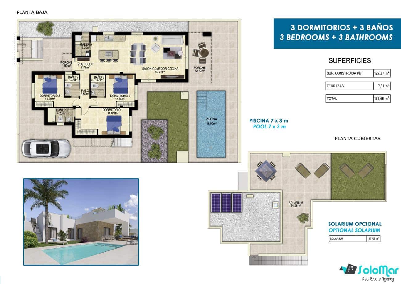 3 bedroom Villa for sale in Polop with pool - € 649,000 (Ref: 8814091)