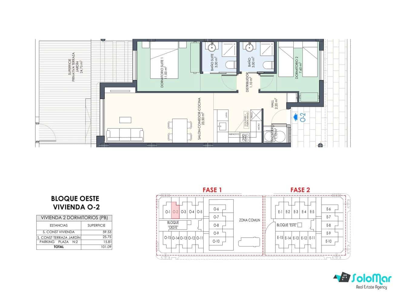 2 chambre Bungalow à vendre à Torre de la Horadada avec piscine - 334 000 € (Ref: 8826316)