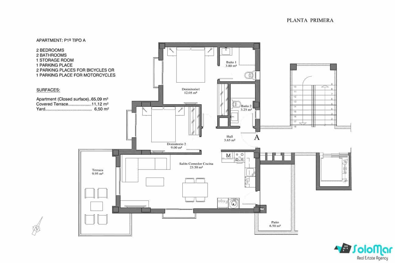 2 bedroom Apartment for sale in Dehesa de Campoamor with pool - € 255,000 (Ref: 8855533)
