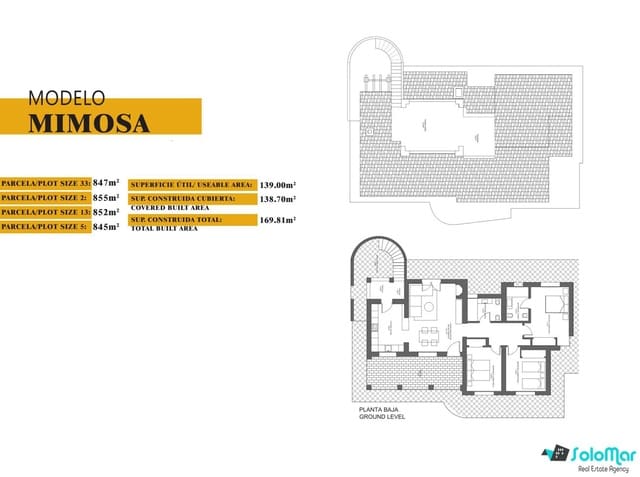3 soveværelse Villa til salg i Las Palas, Fuente Alamo de Murcia - € 299.000 (Ref: 8886836)