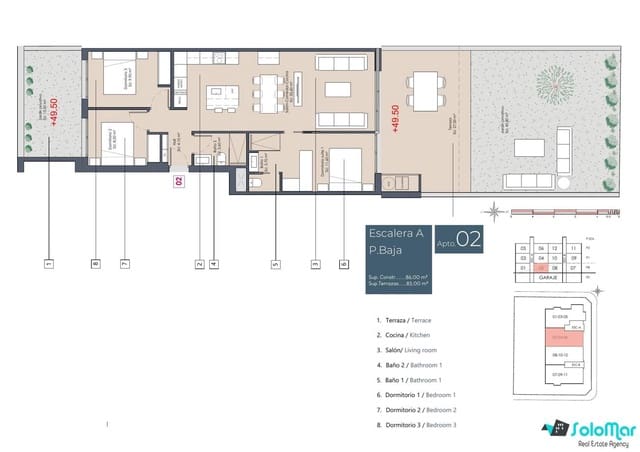 3 camera da letto Appartamento in vendita in Benijófar con piscina - 349.900 € (Rif: 8893710)