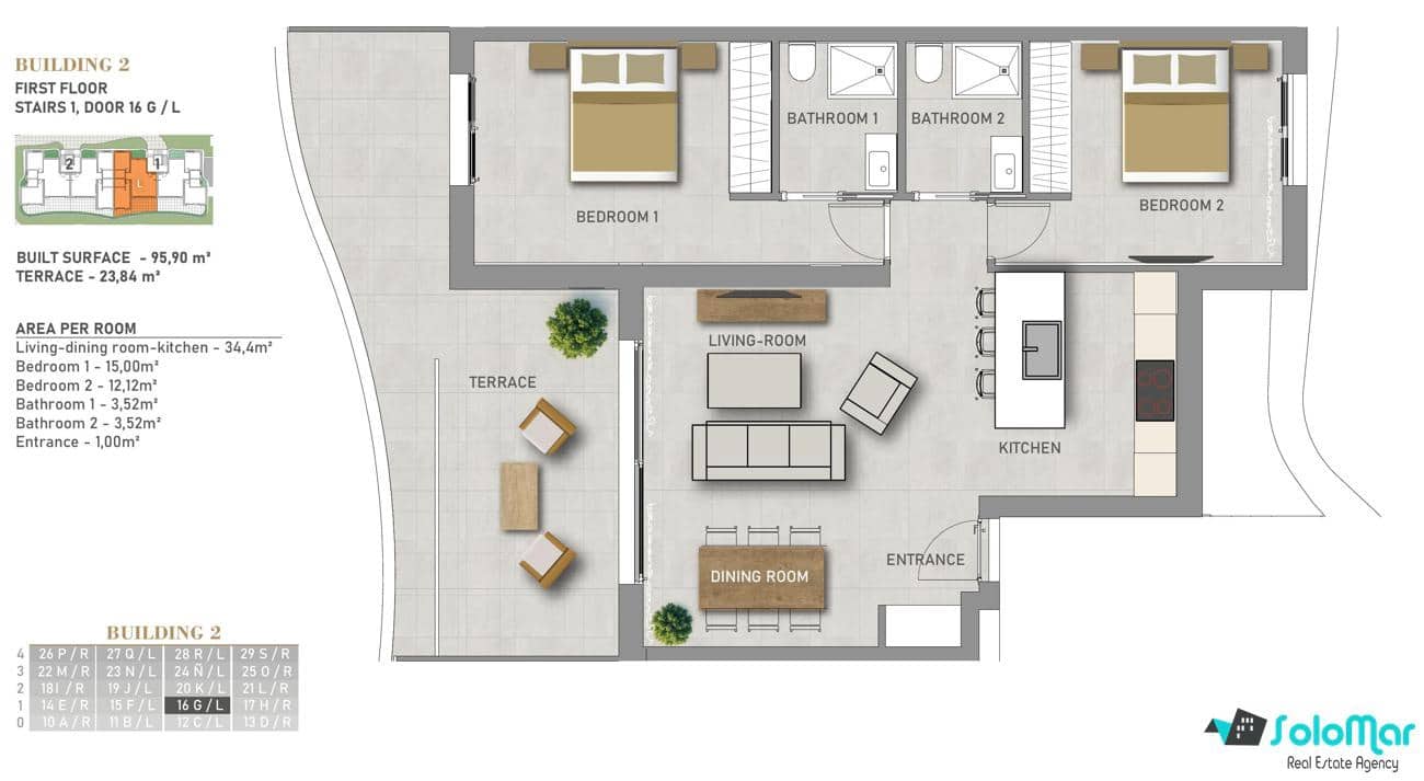 2 makuuhuone Huoneisto myytävänä paikassa El Raso mukana uima-altaan - 269 000 € (Ref: 8935782)