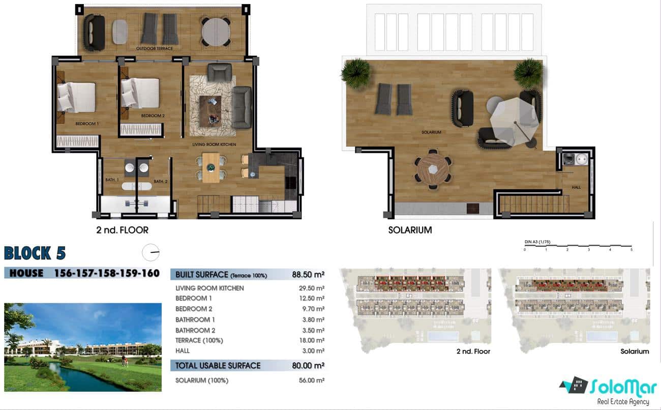 2 soveværelse Penthouse til salg i Los Alcazares med swimmingpool - € 320.000 (Ref: 8969017)