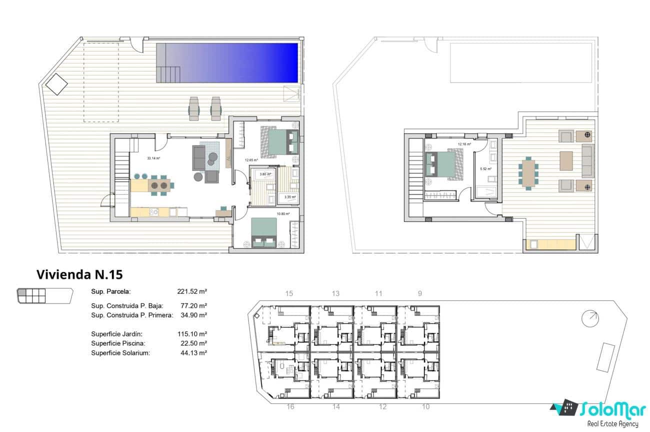 3 camera da letto Villa in vendita in Roldan con piscina - 404.900 € (Rif: 9019276)