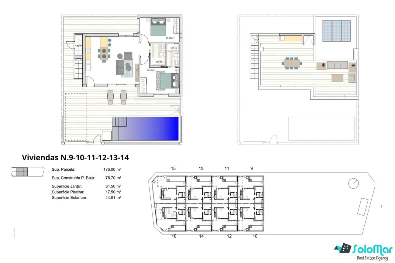 2 chambre Villa/Maison à vendre à Roldan avec piscine - 299 900 € (Ref: 9019277)