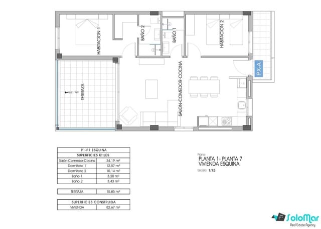 2 makuuhuone Huoneisto myytävänä paikassa La Cala de Villajoyosa, La Villajoyosa / Vila Joiosa mukana uima-altaan - 349 000 € (Ref: 9028388)