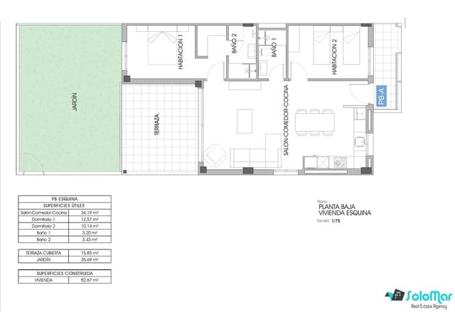 2 quarto Apartamento para venda em La Cala de Villajoyosa, La Villajoyosa / Vila Joiosa com piscina - 369 000 € (Ref: 9033433)