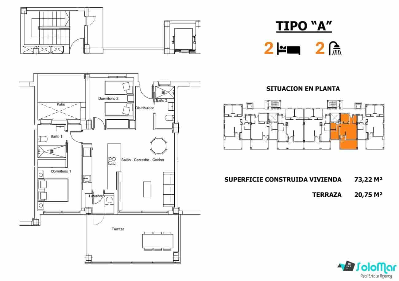 2 Zimmer Apartment zu verkaufen in San Miguel de Salinas mit Pool - 241.000 € (Ref: 9035055)