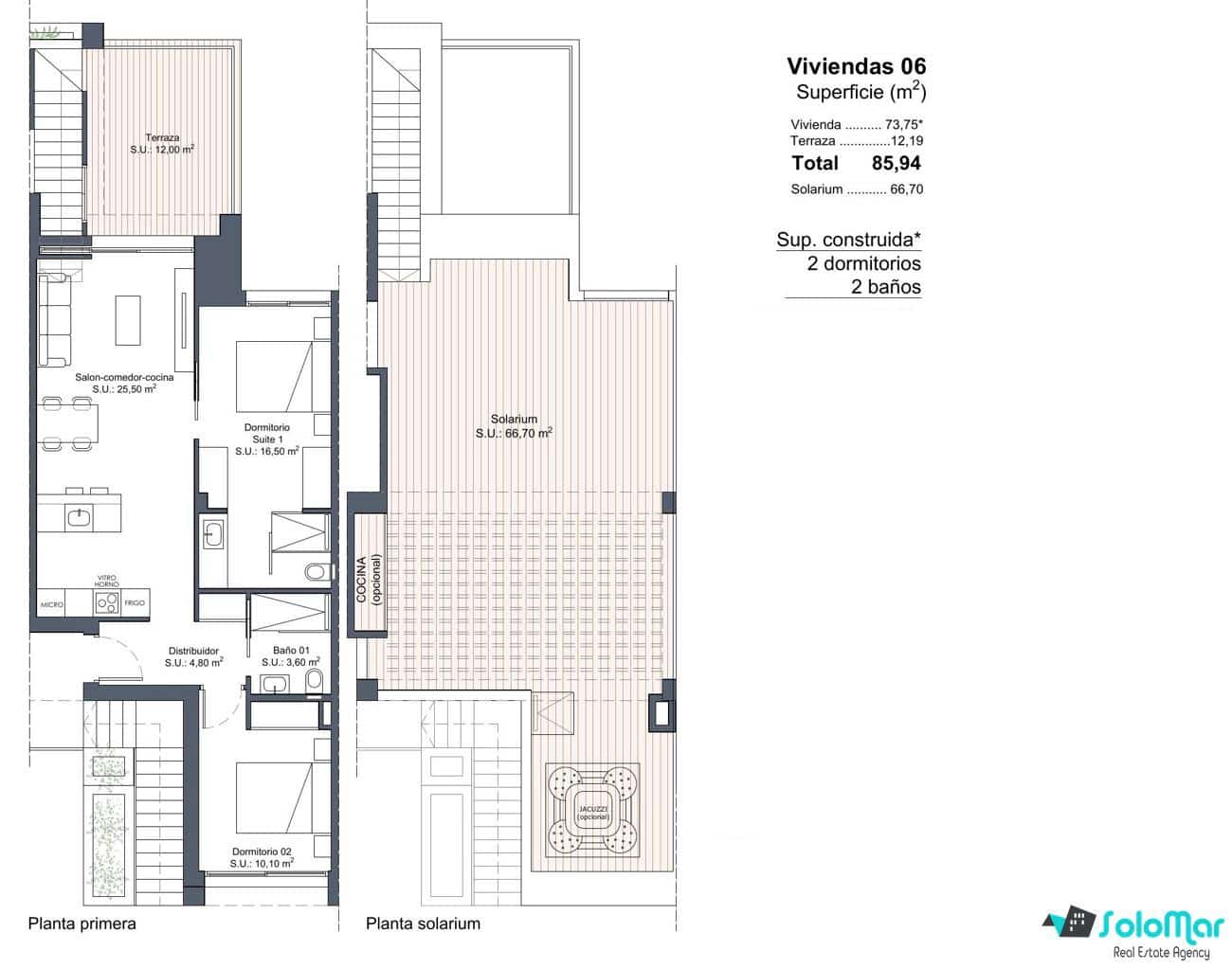 2 bedroom Bungalow for sale in Ciudad Quesada with pool - € 324,000 (Ref: 9072313)