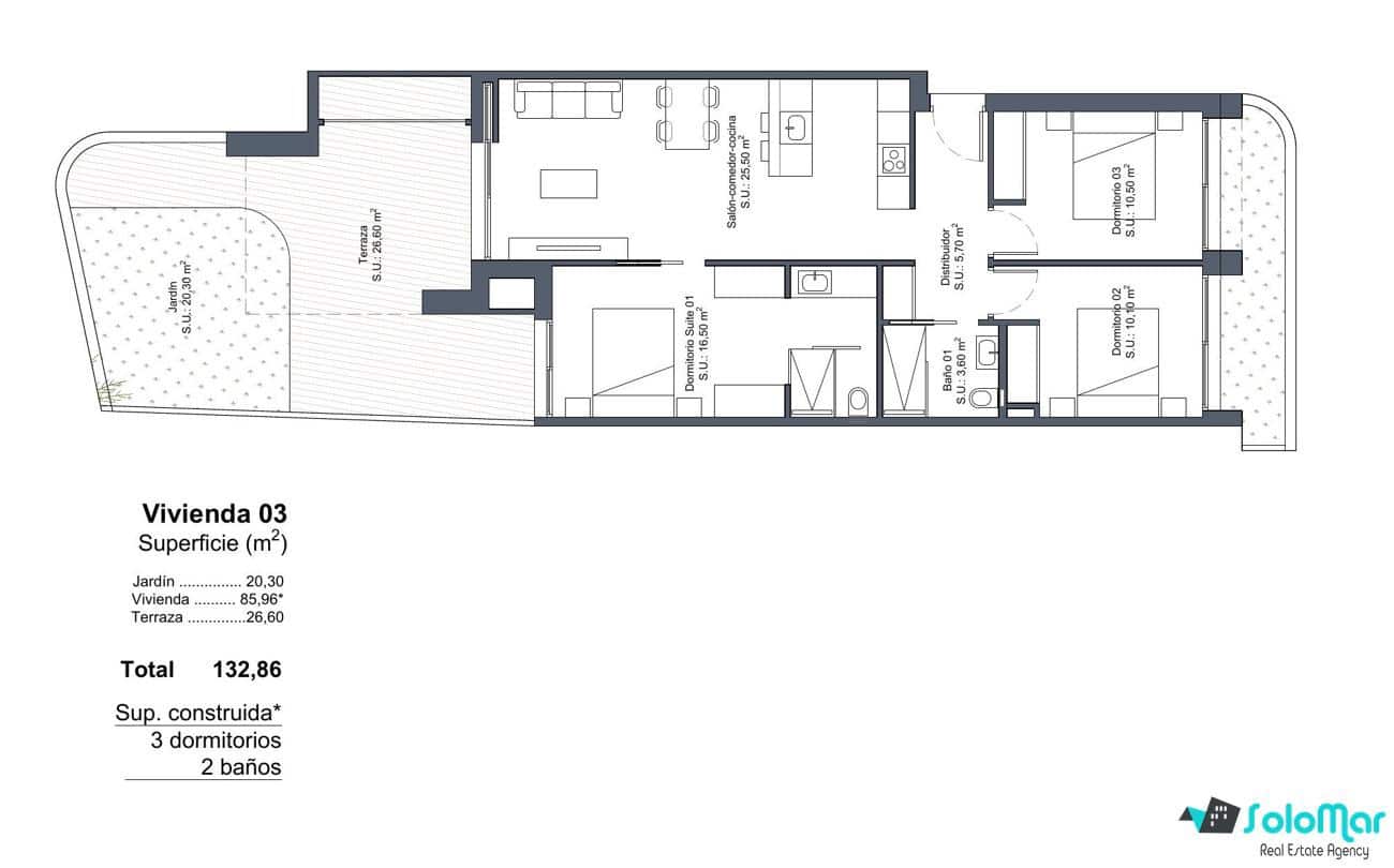 3 camera da letto Bungalow in vendita in Ciudad Quesada con piscina - 319.000 € (Rif: 9074656)