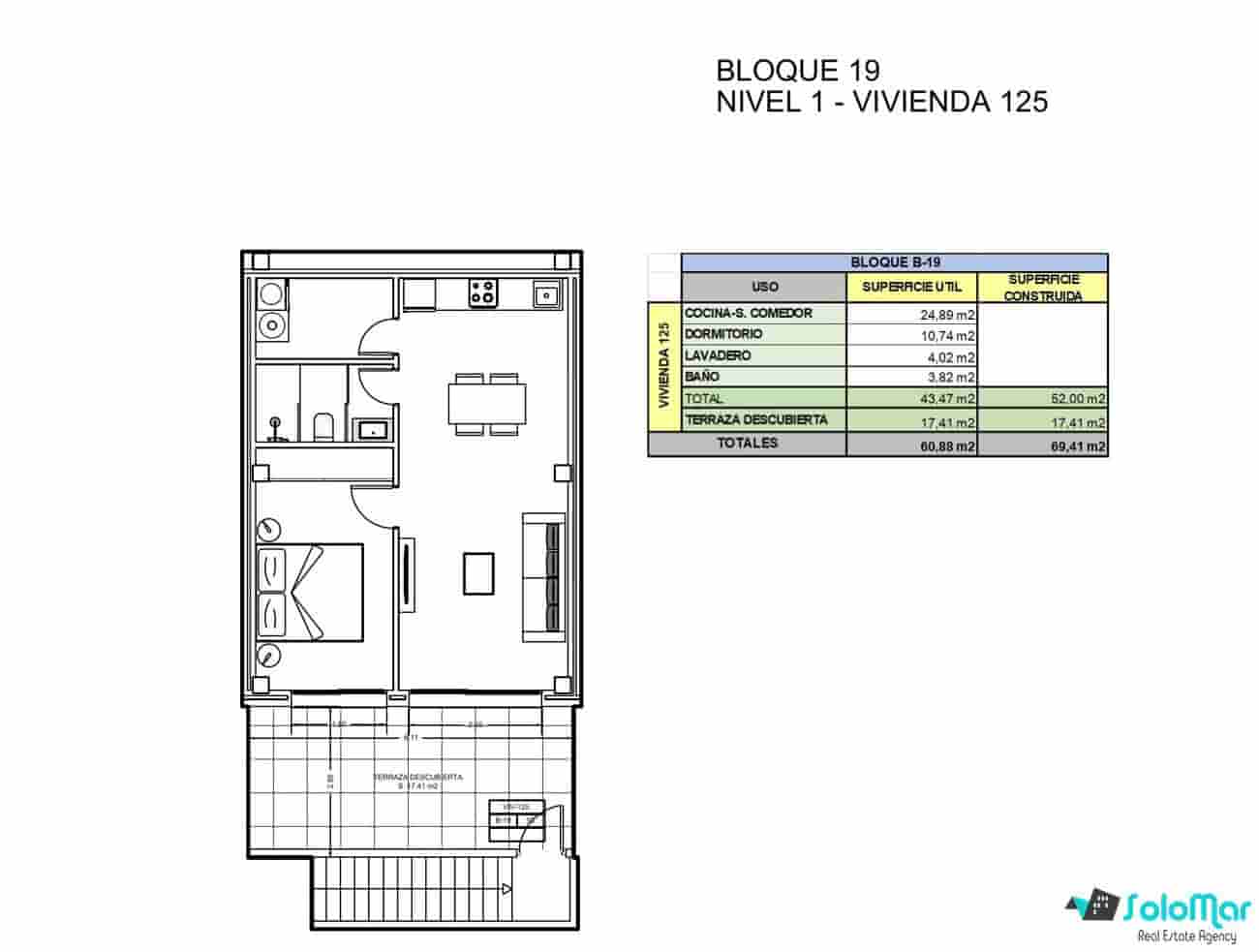 1 bedroom Apartment for sale in Xeresa with pool - € 186,000 (Ref: 9111288)