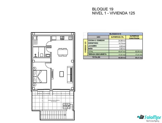 1 slaapkamer Appartement te koop in Xeresa met zwembad - € 198.000 (Ref: 9111288)