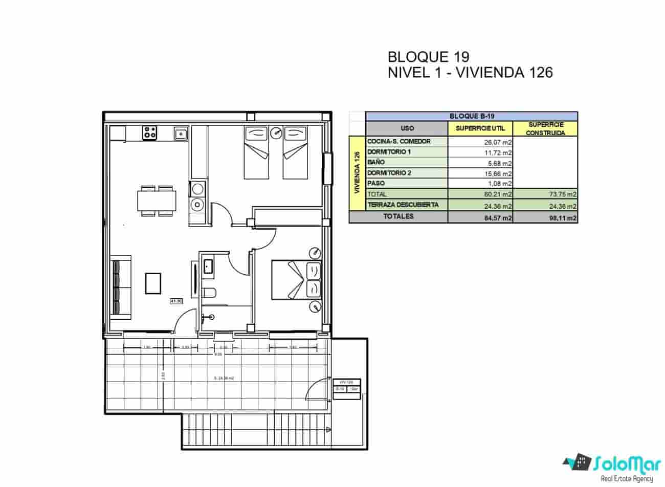 2 soveværelse Lejlighed til salg i Xeresa med swimmingpool - € 253.000 (Ref: 9113093)