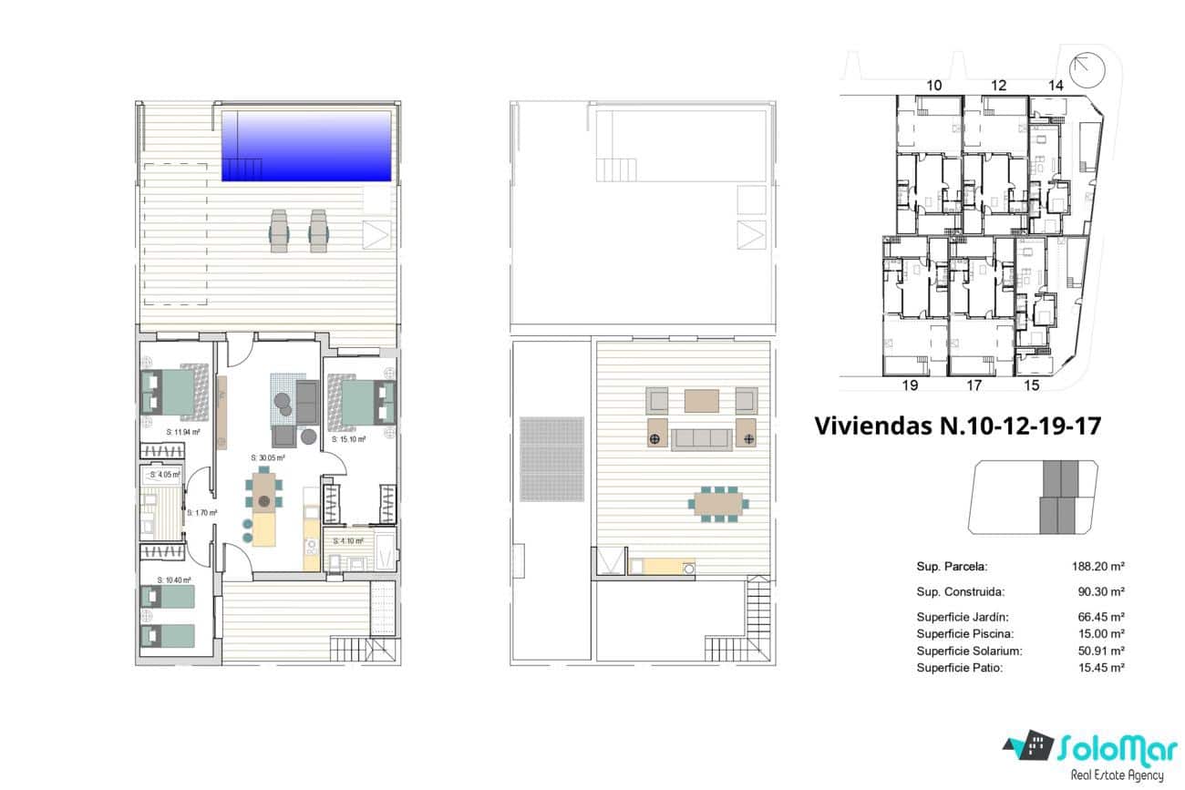3 bedroom Villa for sale in Roldan with pool - € 332,900 (Ref: 9118023)