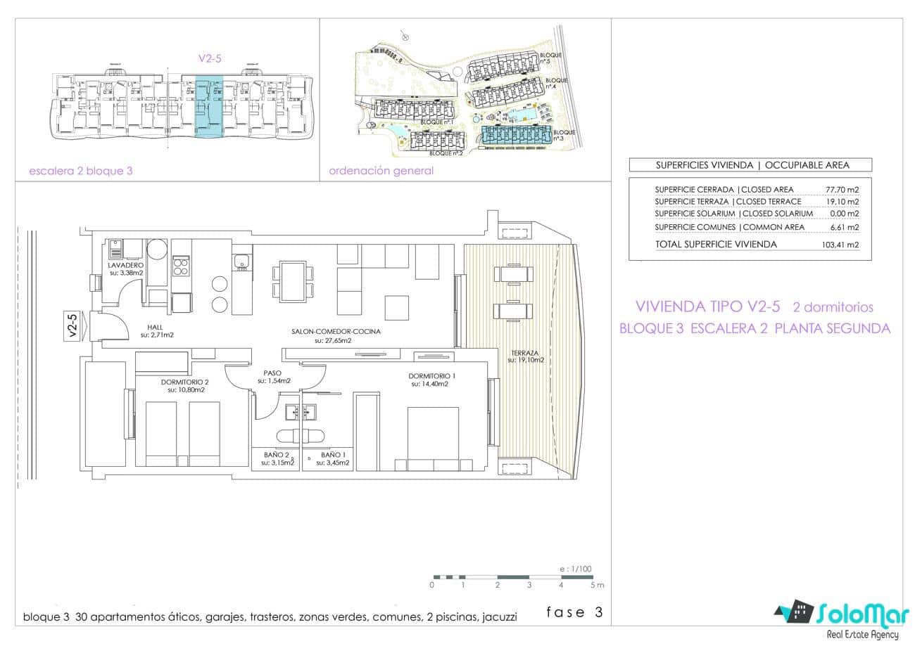 2 bedroom Apartment for sale in Playa Flamenca with pool - € 335,000 (Ref: 9133117)