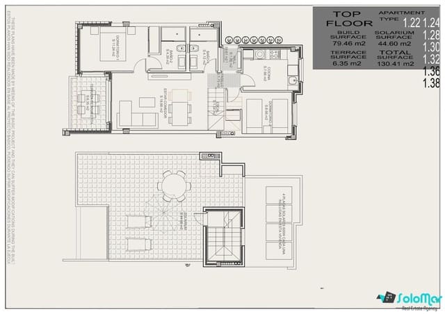 Bungalow de 2 habitaciones en Aguas Nuevas, Torrevieja en venta con piscina garaje - 281.900 € (Ref: 9135933)