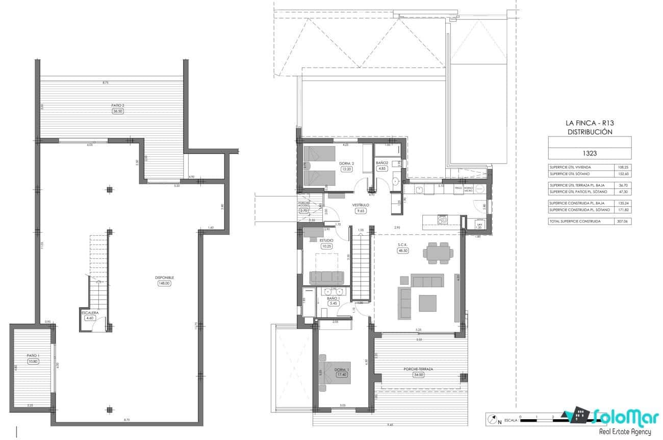 Chalet de 3 habitaciones en Algorfa en venta con piscina - 715.000 € (Ref: 9158291)