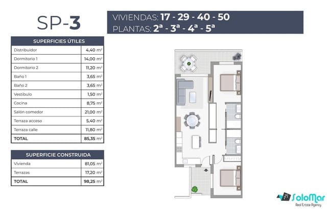 2 chambre Appartement à vendre à Playa del Cura, Torrevieja avec piscine - 263 000 € (Ref: 9159966)