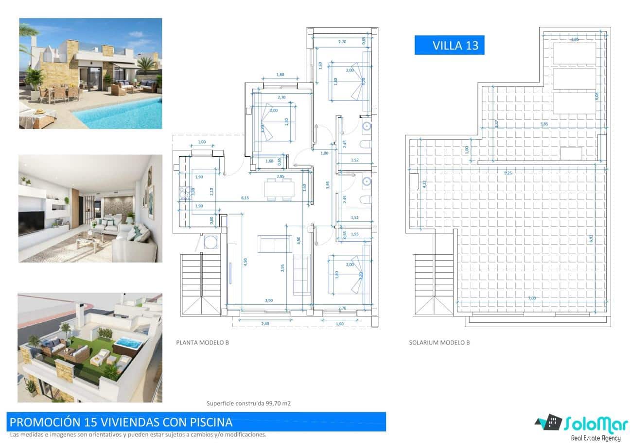 3 bedroom Villa for sale in San Fulgencio with pool - € 392,000 (Ref: 9162815)