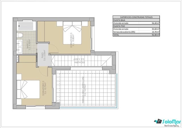 3 makuuhuone Huvila myytävänä paikassa Orihuela Costa, Orihuela mukana uima-altaan - 374 900 € (Ref: 9168243)